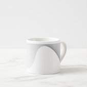 Elegante, moderne, futuristische golfabstractie espresso kop (Voorkant rechts)