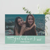 Elegante moderne galentine's dag beste vrienden fo feestdagenkaart (Staand voorkant)