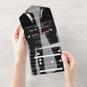 Elegante moderne gay Mannen bruiloft All In One Uitnodiging (Afscheurbaar)