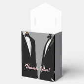 Elegante moderne gay Mannen bruiloft Bedankdoosjes (Geopend)