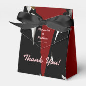 Elegante moderne gay Mannen bruiloft Bedankdoosjes (Voorkant Zijde)