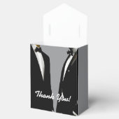 Elegante moderne gay Mannen bruiloft Bedankdoosjes (Geopend)