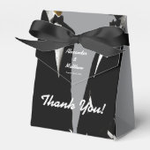 Elegante moderne gay Mannen bruiloft Bedankdoosjes (Voorkant Zijde)