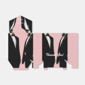 Elegante moderne gay Mannen bruiloft Bedankdoosjes (Uitgevouwen)