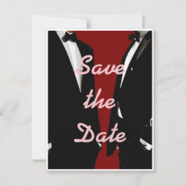 Elegante moderne gay Mannen bruiloft Briefkaart