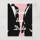 Elegante moderne gay Mannen bruiloft Briefkaart (Voorkant)