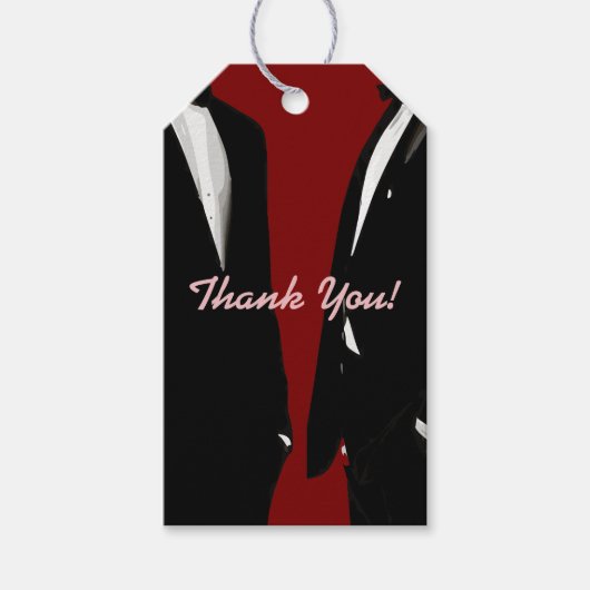 Elegante moderne gay Mannen bruiloft Cadeaulabel (Voorkant)