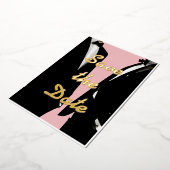 Elegante moderne gay Mannen bruiloft goud Folie Uitnodiging (Gedraaid)