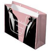 Elegante moderne gay Mannen bruiloft Groot Cadeauzakje (Voorkant Gekanteld)