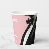 Elegante moderne gay Mannen bruiloft Papieren Bekers (Achterkant)