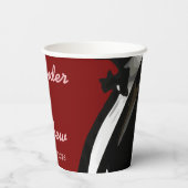 Elegante moderne gay Mannen bruiloft Papieren Bekers (Achterkant)