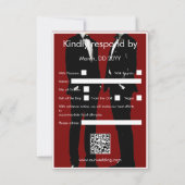 Elegante moderne gay Mannen bruiloft RSVP Kaartje (Achterkant)