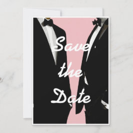 Elegante moderne gay Mannen bruiloft Save The Date