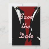 Elegante moderne gay Mannen bruiloft Save The Date (Voorkant)