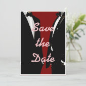 Elegante moderne gay Mannen bruiloft Save The Date (Staand voorkant)