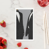 Elegante moderne gay Mannen bruiloft Servet (Insitu)