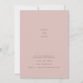 Elegante moderne gedempte minimalistische foto save the date (Voorkant)