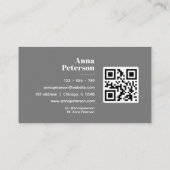 Elegante moderne  geel Hawaïaanse Hibiscus Visitekaartje (Achterkant)