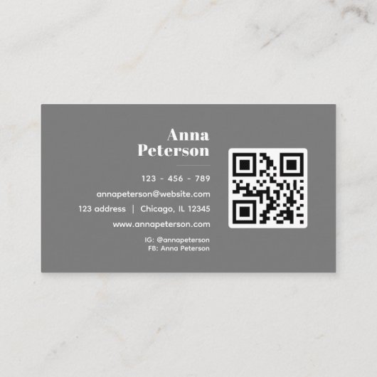 Elegante moderne  geel Hawaïaanse Hibiscus Visitekaartje (Achterkant)