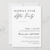 Elegante moderne gelukkig ooit na QR-codefoto Kaart (Voorkant)