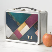 Elegante moderne geometrische lunchbox met eigen n (In situ)