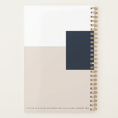 Elegante moderne geometrische planner (Achterkant)