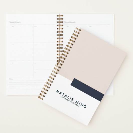Elegante moderne geometrische planner (Display)
