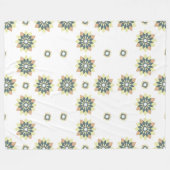 Elegante moderne geometrische ster bursts fleece deken (Voorkant (Horizontaal))