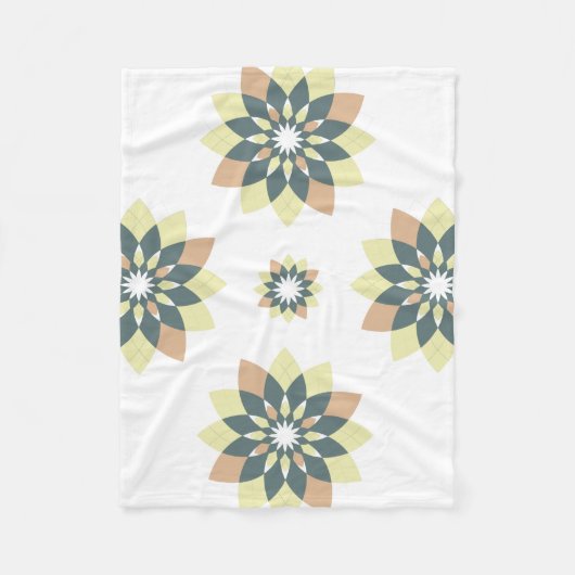 Elegante moderne geometrische ster bursts fleece deken (Voorkant)