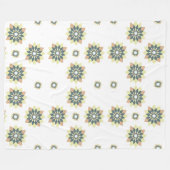 Elegante moderne geometrische ster bursts fleece deken (Voorkant (Horizontaal))