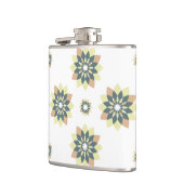 Elegante moderne geometrische ster bursts heupfles (Links)