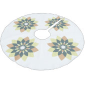 Elegante moderne geometrische ster bursts kerstboom rok (Gekanteld)