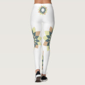 Elegante moderne geometrische ster bursts leggings (Achterkant)