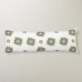 Elegante moderne geometrische ster bursts lichaamskussen (Achterkant)