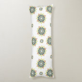 Elegante moderne geometrische ster bursts lichaamskussen (Achterkant (Verticaal))