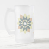 Elegante moderne geometrische ster bursts matglas bierpul (Links)