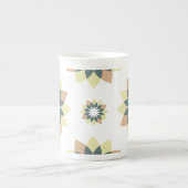 Elegante moderne geometrische ster bursts porselein kop (Voorkant)