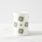 Elegante moderne geometrische ster bursts porselein kop (Voorkant)