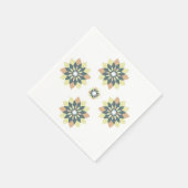 Elegante moderne geometrische ster bursts servet (Hoek)