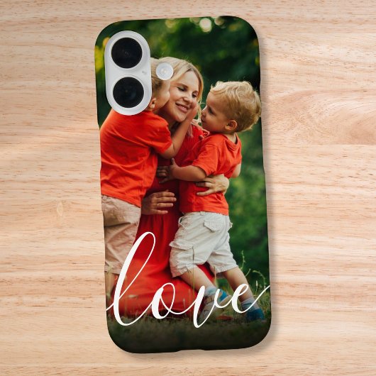 Elegante moderne gepersonaliseerde liefdesscript f Case-Mate iPhone case