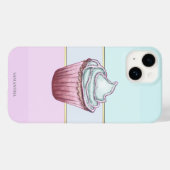 Elegante moderne gestreepte, Cupcake Case-Mate iPhone Case (Achterkant (horizontaal))