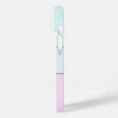 Elegante moderne gestreepte, Cupcake Case-Mate iPhone Case (Achterkant / Links)