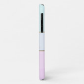 Elegante moderne gestreepte, ombre lotus Case-Mate iPhone case (Achterkant/links)