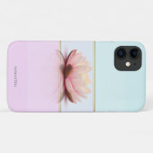 Elegante moderne gestreepte, ombre lotus Case-Mate iPhone case (Achterkant (horizontaal))