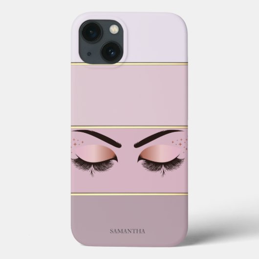 Elegante moderne gestreepte, wimpers C Case-Mate iPhone Case (Achterkant)