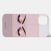 Elegante moderne gestreepte, wimpers C Case-Mate iPhone Case (Achterkant (horizontaal))