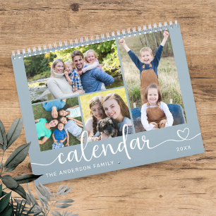 Elegante moderne gezelfsfoto's 2026 kalender