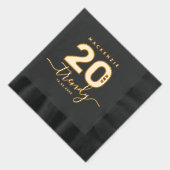 Elegante moderne Girly 20 en trendy Folie Servetten (Rechts)