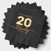 Elegante moderne Girly 20 en trendy Folie Servetten (Insitu (Gestapeld))