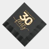 Elegante moderne Girly 30 en Flirty Folie Servetten (Rechts)